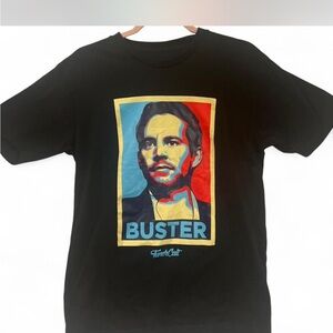 Tuner Cult Black Tee with Multicolor Portrait